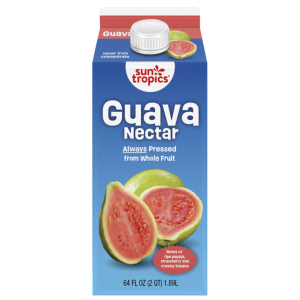 a carton of SunTropics guava nectar