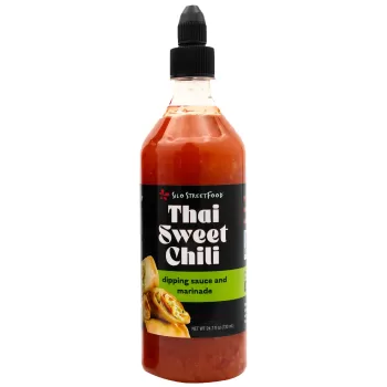 a bottle of Thai Sweet Chili dipping sauce and marinade