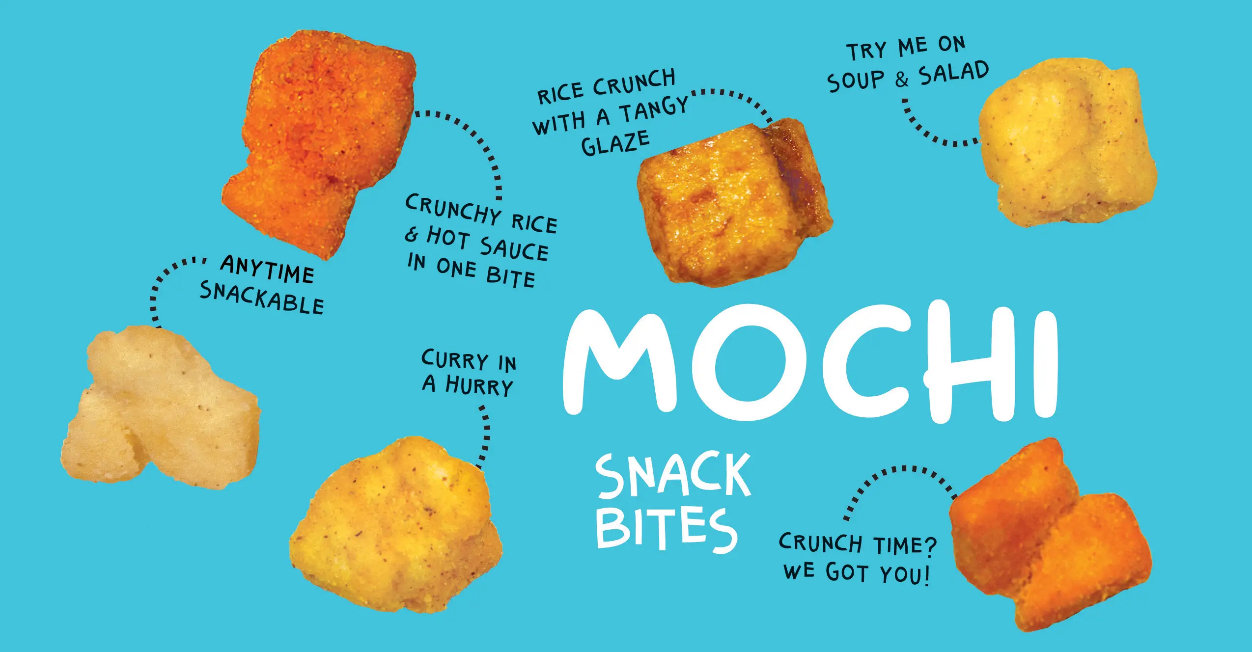 Mochi Snack Bites - Crunchy Rice treats